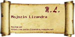 Mojszin Lizandra névjegykártya